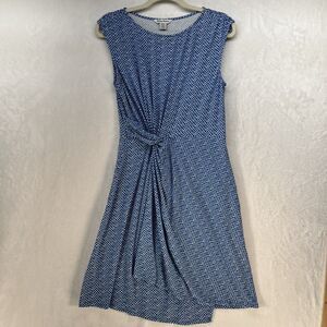 Tommy Bahama Goa Boa Side Twist Turkish Sea Blue Sleeveless Dress Women’s Small